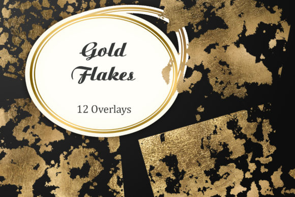Download Gold Flakes Overlay - Gold Collection