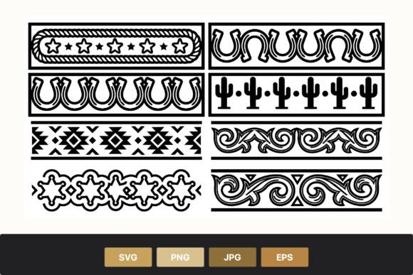 Download Western Style Border Patterns - Pattern Collection