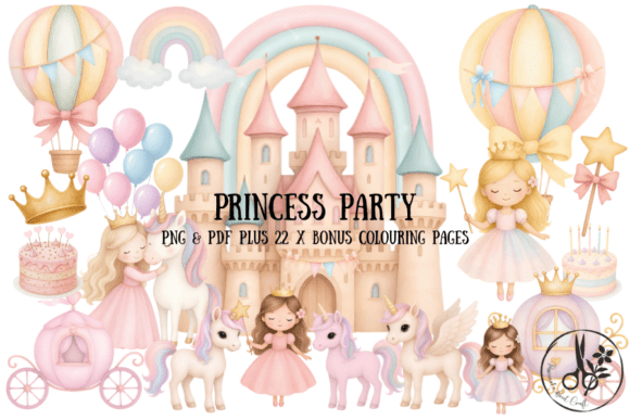 Download Princess Party Bundle - Png &amp; Pdf - Party Collection