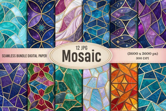 Download Luxury Stained Glass Mosaic Patterns - Pattern Collection