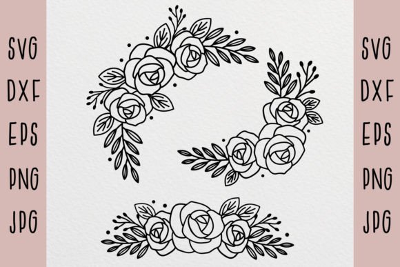 Download Flower Border, Floral Decoration, Roses - Flower Collection