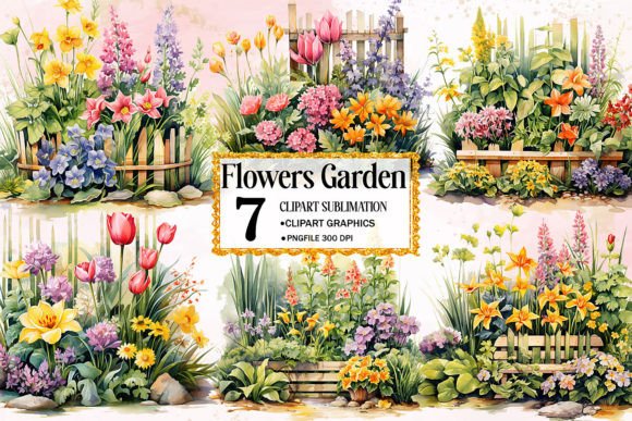 Download Flowers Garden Sublimation Clipart - Flower Collection